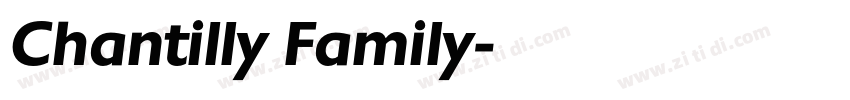 Chantilly Family字体转换